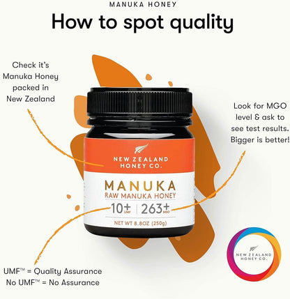 New Zealand Honey Co. Raw Manuka Honey UMF 10+ | MGO 263+ | 250g