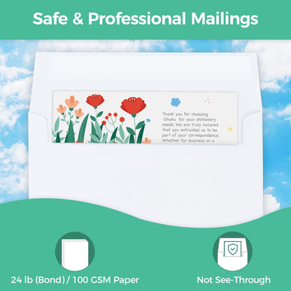Ohuhu A7 Printable White 5x7 Self-Seal Envelopes 500-Pack 🍁 All In One Marketplace Canada