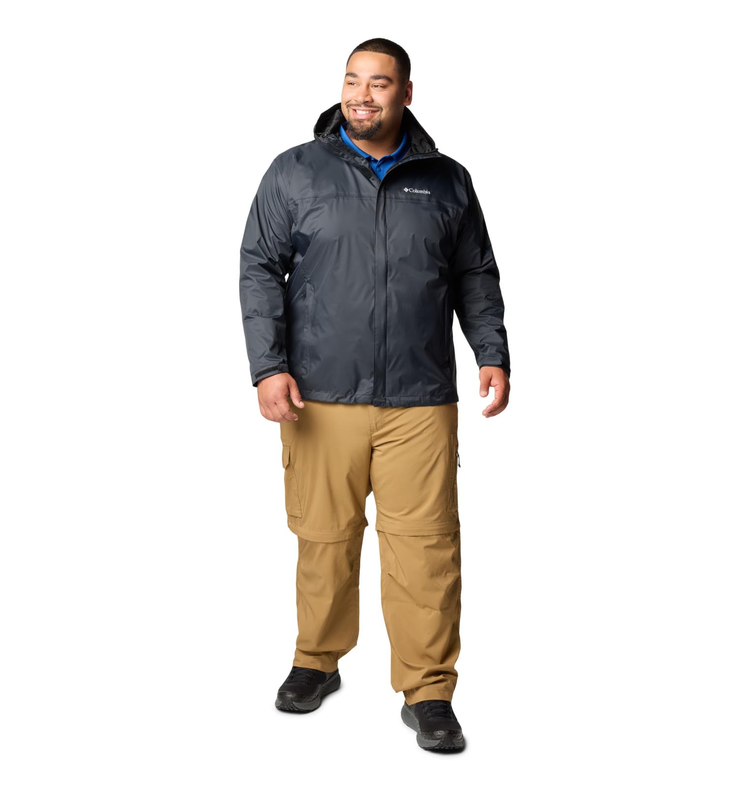 Columbia Men's Watertight II Waterproof Rain Jacket, Black, X-Large Columbia