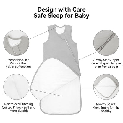 BubblePanda Bamboo Sleep Sack 2t-3t 2.5 Tog Soft Toddler Winter Warms 🍁 All In One Marketplace Canada