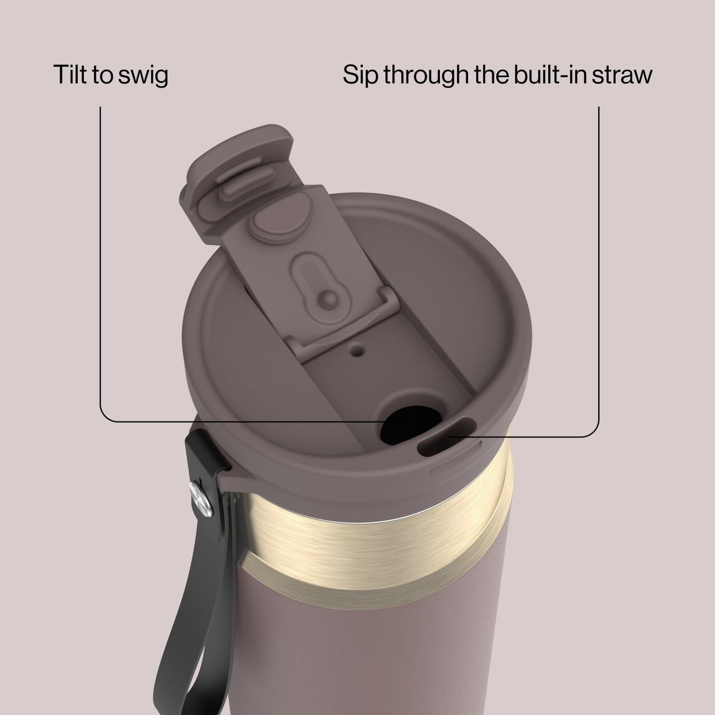 Contigo DualSip 24 oz Water Bottle w/Carry Strap & 2-Way Lid (Drink from Straw or Spout) | Vacuum-Insulated Stainless Steel for Cold Drinks | 100% Leakproof | BPA & Lead-Free | Dishwasher Safe 🍁 All In One Marketplace Canada