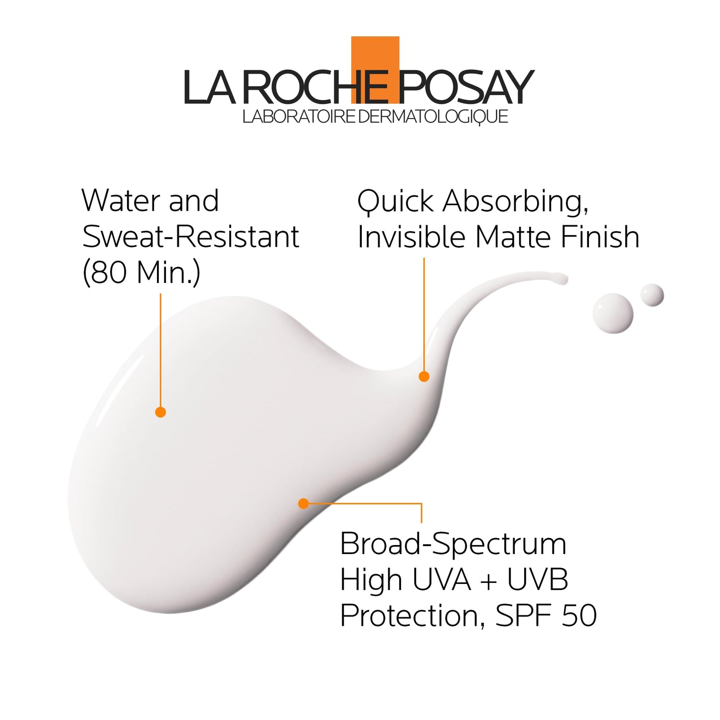 La Roche-Posay Anthelios Ultra Fluid Body Sunscreen Broad Spectrum SPF 50+, Reef Safe, Non-Greasy Matte Finish, 80 Min Water & Sweat Resistant, Fragrance Free, Dermatologist Recommended, 125ML