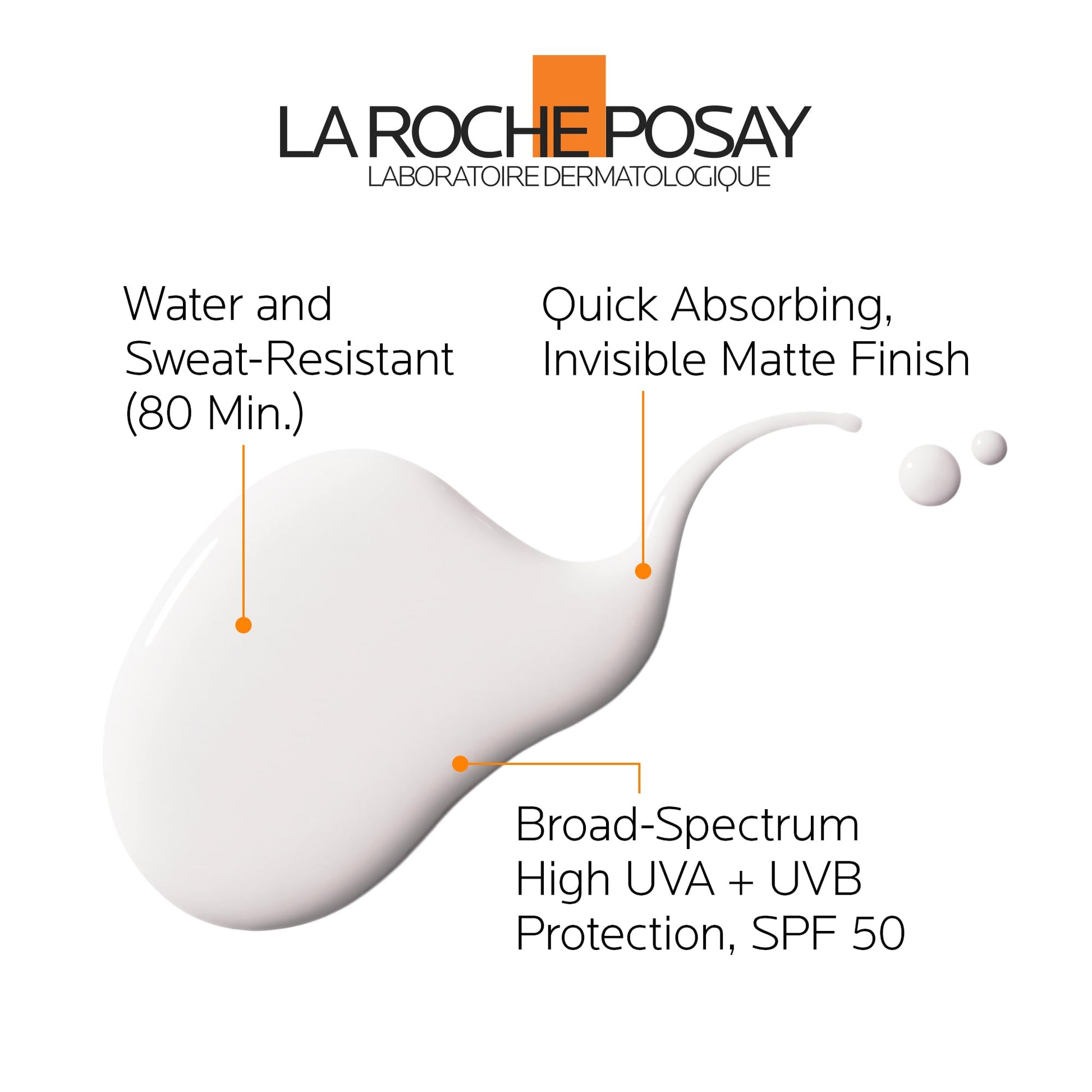 La Roche-Posay Anthelios Ultra Fluid Body Sunscreen Broad Spectrum SPF 50+, Reef Safe, Non-Greasy Matte Finish, 80 Min Water & Sweat Resistant, Fragrance Free, Dermatologist Recommended, 125ML