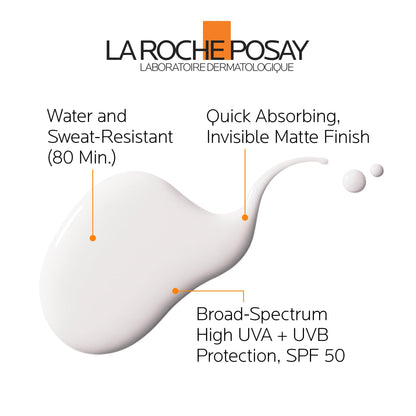 La Roche-Posay Anthelios Ultra Fluid Body Sunscreen Broad Spectrum SPF 50+, Reef Safe, Non-Greasy Matte Finish, 80 Min Water & Sweat Resistant, Fragrance Free, Dermatologist Recommended, 125ML