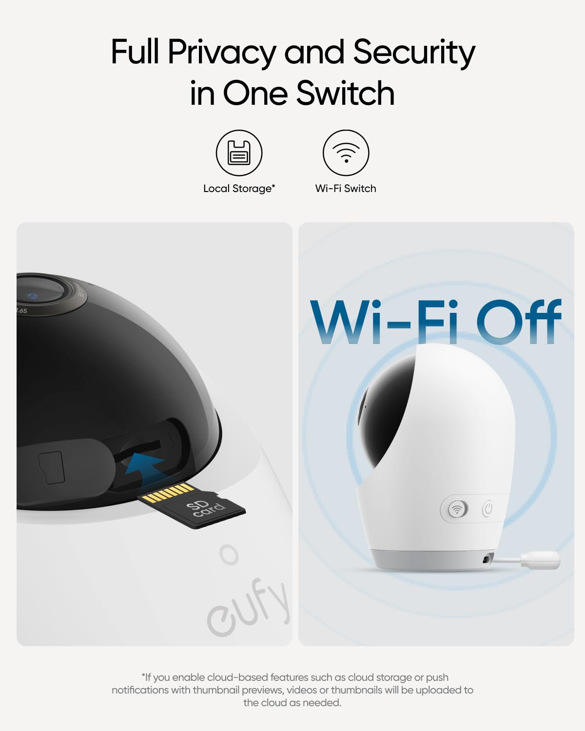 eufy Baby Monitor E21 with 4K Camera, Hybrid Wi-Fi and No Wi-Fi Connection, App and Monitor Control, Ultra-Clear Night View, Pan-Tilt, 8× Zoom, Portable Camera with Built-In Battery, ANR, Smart Alerts - Available at All In One Marketplace Canada