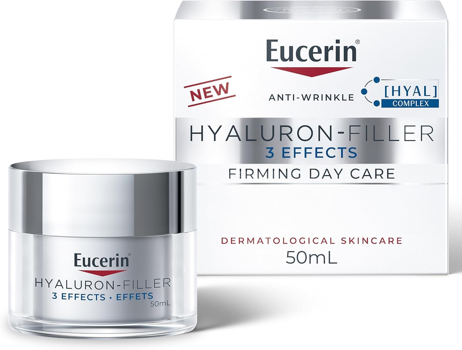 Eucerin Anti-Wrinkle Face Firming Day Cream, Hyaluronic Acid, Hydrate, 50mL Eucerin