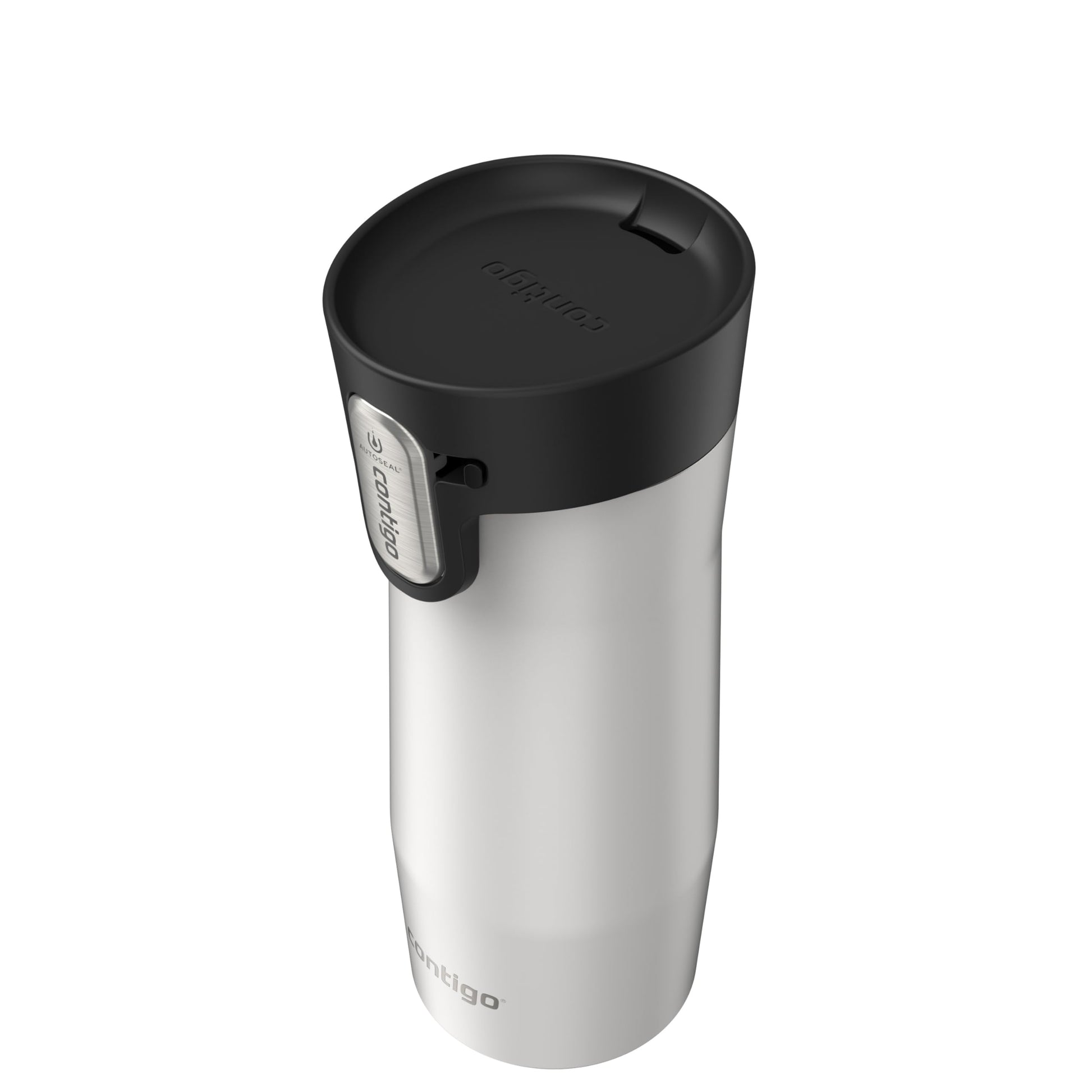 Contigo West Loop 3.0 Stainless Steel Travel Mug with Tea-Bag Hook & Spill-Proof Lid, Vacuum-Insulated Reusable Cup Coffee and Tea, 16 oz (473 mL), Salt - Keeps Drinks Hot up to 11 Hours