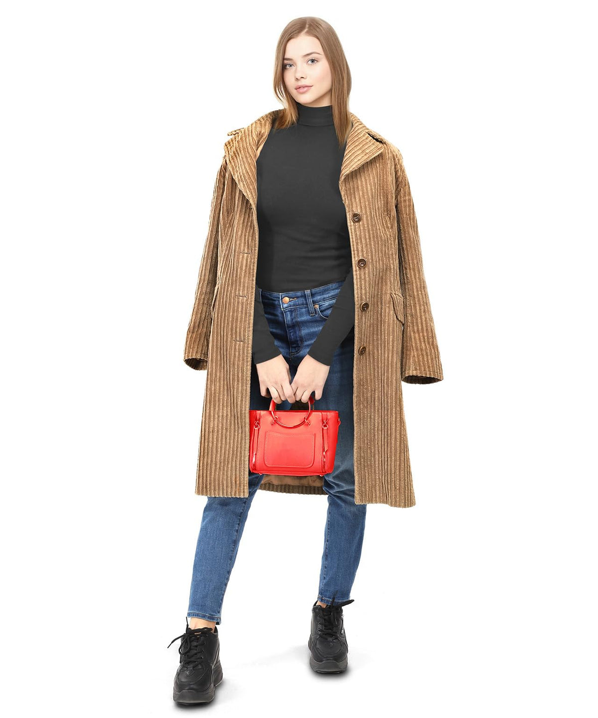 NY Threads Cotton Blend Turtleneck Top for Women, Medium, Black 🍁 All In One Marketplace Canada