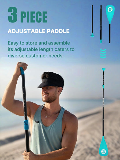 Niphean Inflatable Stand Up Paddle Board with SUP Accessories, 10'6'' All-Round Inflatable SUP, Anti-Slip EVA Deck, Inflatable Paddle Board for Adults & Youth