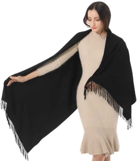 Women's Scarf Pashmina Shawls and Wraps 79x28 Acrylic Blend Camel 🍁 All In One Marketplace Canada