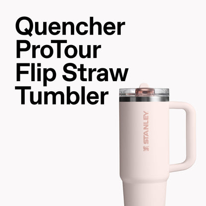 STANLEY Quencher ProTour Flip Straw Tumbler with Leakproof Lid 30 oz | Built-in Straw & Handle | Cupholder Compatible for Travel | Insulated Stainless Steel Cup | BPA-Free | Soft Orchid