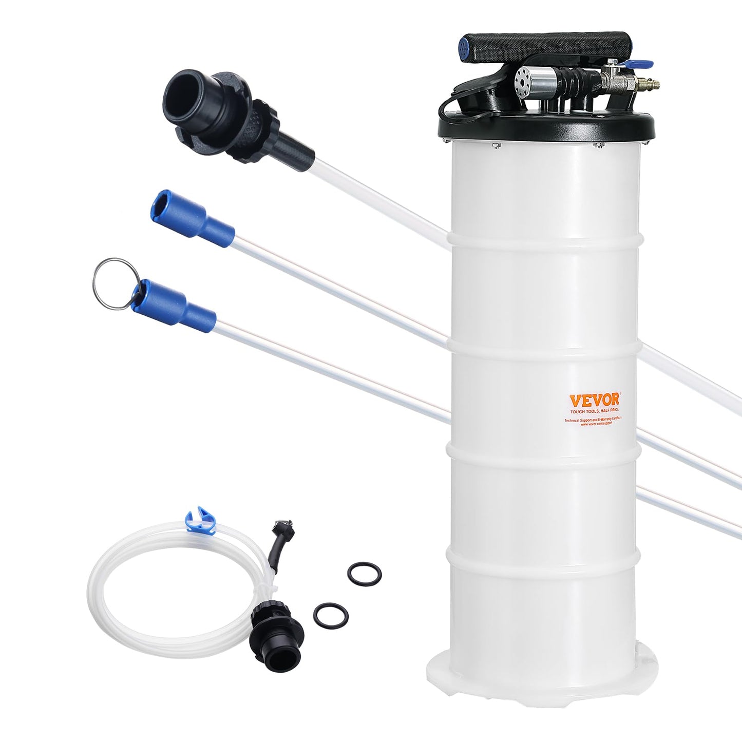 VEVOR Fluid Extractor, 1.74 Gallons (6.5 Liters), Pneumatic/Manual Oil Changer Vacuum Fluid Extractor with Dipstick and Suction Hose, Oil Extractor Change Pump for Automotive Fluids Vacuum Evacuation 🍁 All In One Marketplace Canada