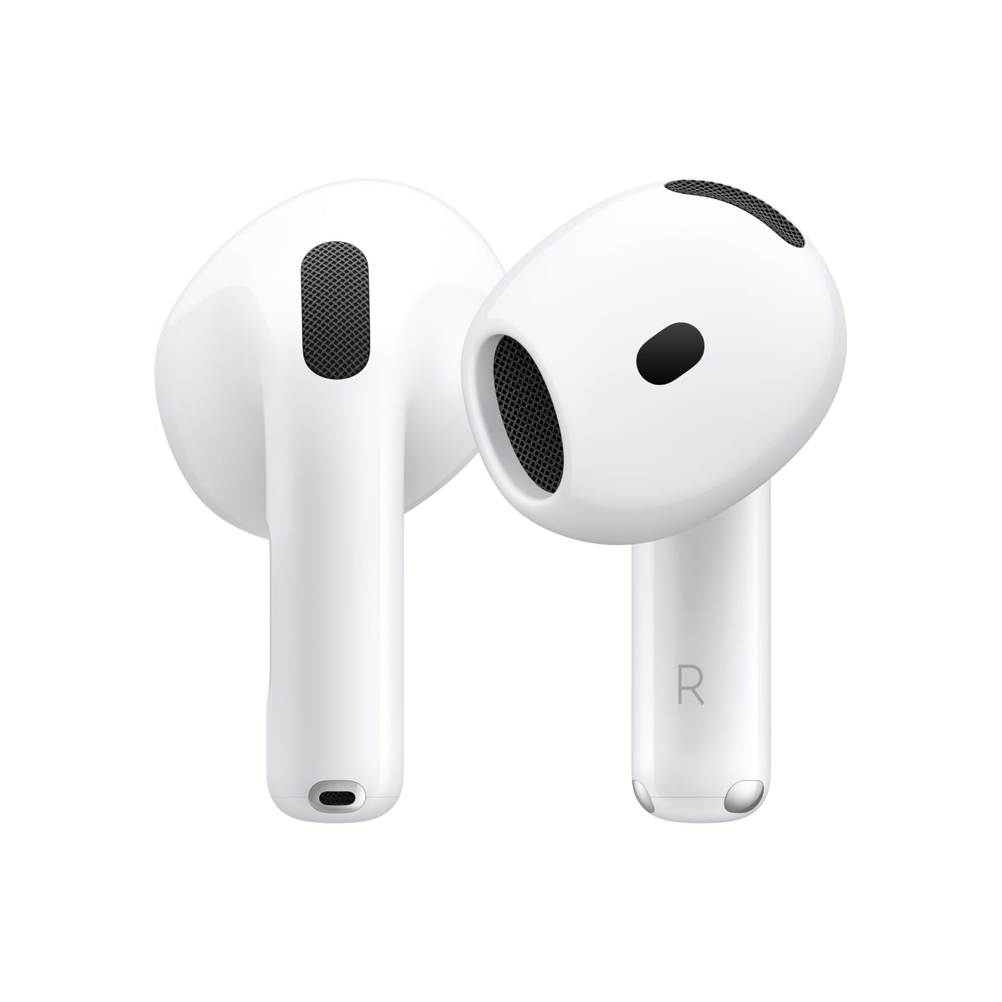 Écouteurs sans fil Apple AirPods 4, Casque Bluetooth, Audio spatial personnalisé, Résistants à la sueur et à l'eau, Boîtier de charge USB-C, Puce H2, Jusqu'à 30 heures d'autonomie