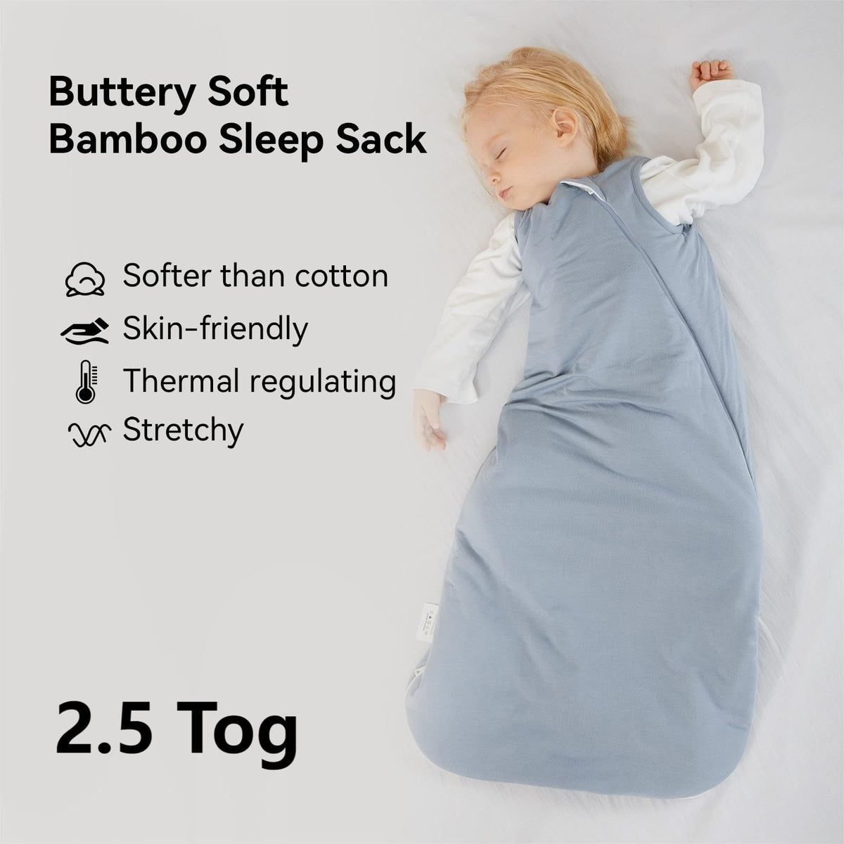 BubblePanda Bamboo Sleep Sack 2t-3t 2.5 Tog Soft Toddler Winter Warms 🍁 All In One Marketplace Canada