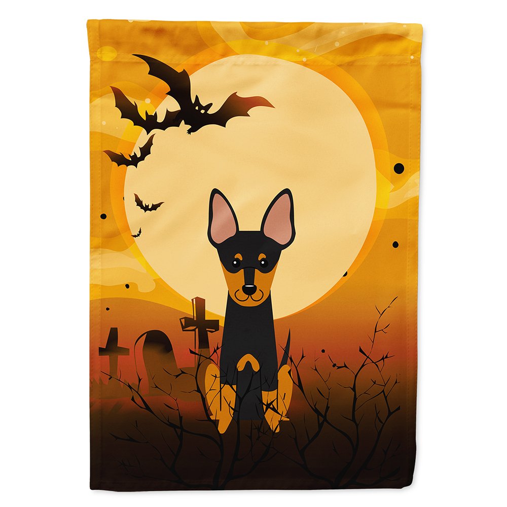 Drapeau de maison en toile Caroline's Treasures BB4375CHF Halloween English Toy Terrier, grand modèle, multicolore