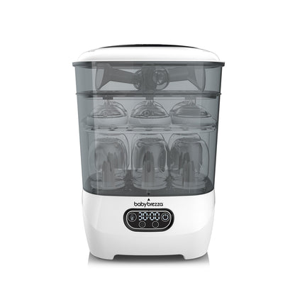 Baby Brezza Bottle Sterilizer and Dryer Advanced – 33% Faster - Largest Capacity Steam Sanitizer - Universal Sterilization Machine for All Bottles + Baby Product Parts - HEPA Air Filter Baby Brezza