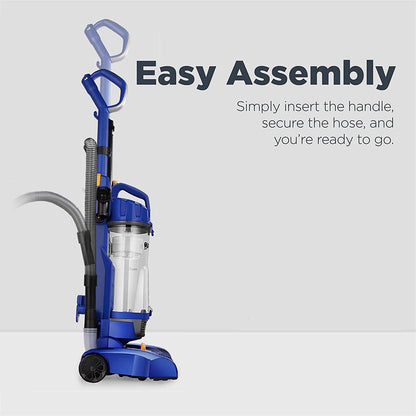 Eureka Powerful Bagless Upright Vacuum Cleaners for Home Pets, Lightweight Household Vacuum Cleaner for Carpet and Hard Floor, PowerSpeed NEU182C with 5 Height Adjustment, Blue EUREKA