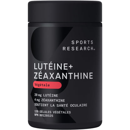 Sports Research® Vegan Lutein + Zeaxanthin (20mg) with Organic Coconut Oil for Better Absorption - Supports Vision & Eye Health - Vegan Certified & Non-GMO Verified (120 Softgels) - Available at All In One Marketplace Canada