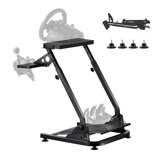 VEVOR Racing Wheel Stand, Adjustable & Foldable Simulator Stand for Logitech G29 G27 G920 G923, Thrustmaster T300RS T300GT T248 TS-PC TSXW Gaming Cockpit,Pedals Simulator NOT Included 🍁 All In One Marketplace Canada VEVOR