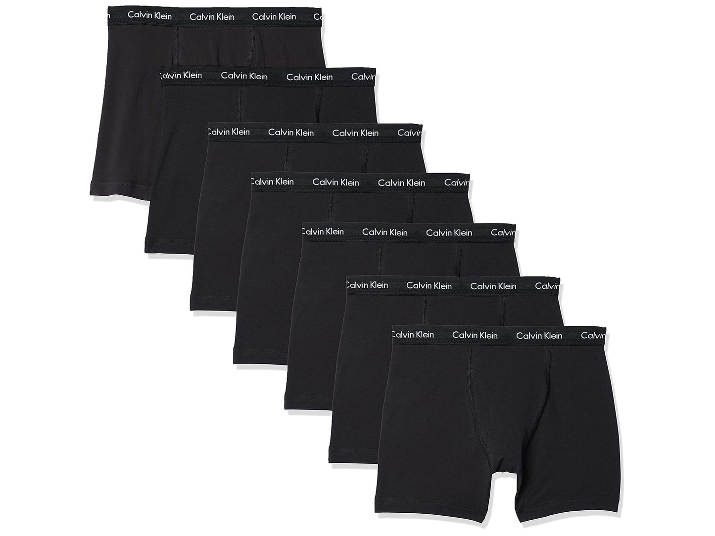 Calvin Klein Men's Cotton Stretch Megapack Boxer Briefs, BLACK, Medium 🍁 All In One Marketplace Canada