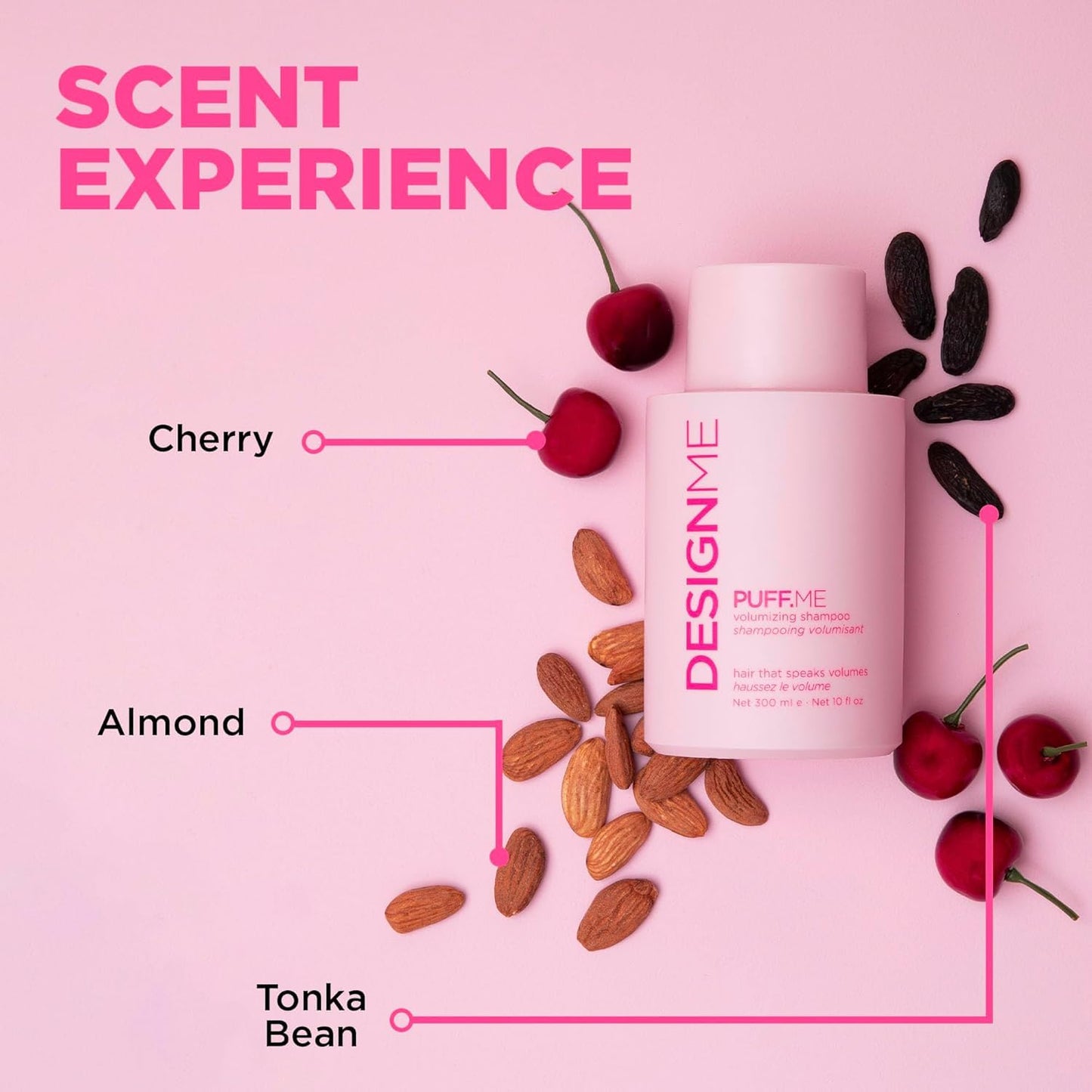 Design.Me PUFF.ME Volumizing Shampoo | Adds Body, Bounce & Volume for Fuller, Thicker Hair| For Fine & Medium Hair | Boosts Shine | Color-Safe, Lightweight Formula | Vegan, Paraben & Sulfate Free - Available at All In One Marketplace Canada
