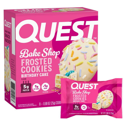 Quest Frosted Cookie Birthday Cake Protein Treats - Box of 8