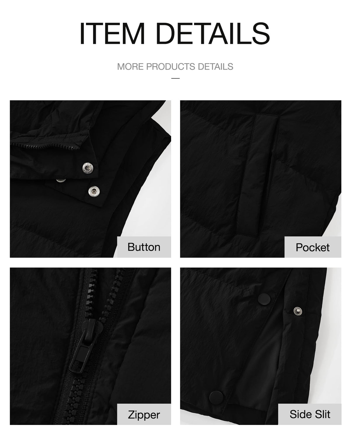BTFBM Long Puffer Vest Women Quilted Hooded Sleeveless Fall Jackets 🍁 All In One Marketplace Canada