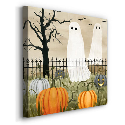 Renditions Gallery Modern Canvas Wall Art Pictures for Office Decorations Halloween Hunted Pumpkin Patch Premium Wall Hanging Wooden Artwork for Livingroom Kitchen Paintings - 32"X32" LT508