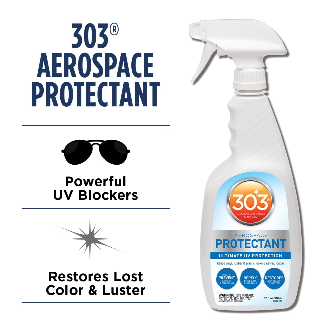 303 Aerospace Protectant - Provides Superior UV Protection, Helps Prevent Fading and Cracking, Repels Dust, Lint, and Staining, Restores Lost Color and Luster, 32oz (30313CSR) Packaging May Vary 🍁 All In One Marketplace Canada