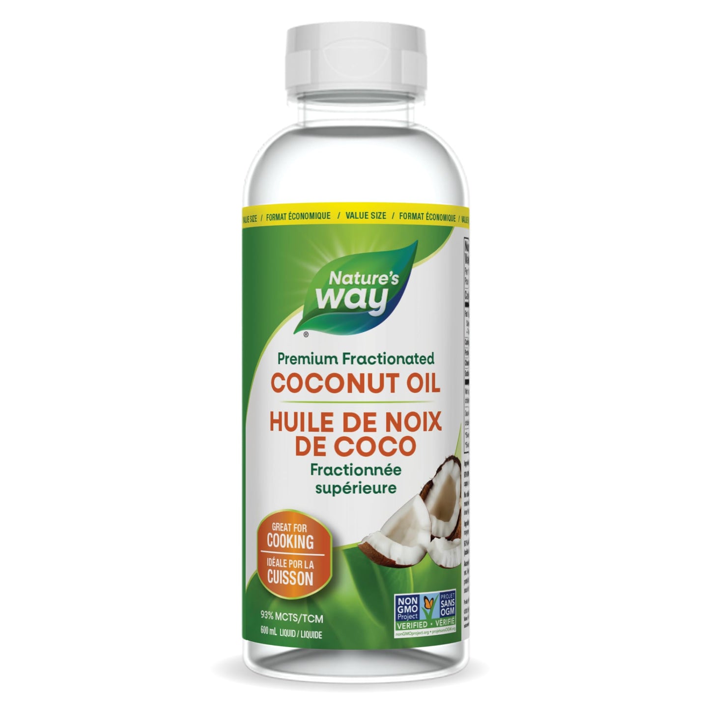 Nature's Way Premium Coconut Oil, Great for Cooking, Liquid, 600 ml Nature's Way