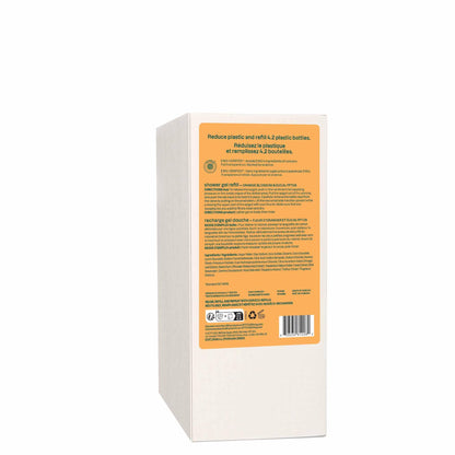 ATTITUDE Body Wash, EWG Verified Shower Gel, Dermatologically Tested, Plant and Mineral-Based, Vegan Personal Care Products, Orange Blossom & Eucalyptus, Bulk Refill, 2 Liters BIO SPECTRA ATTITUDE