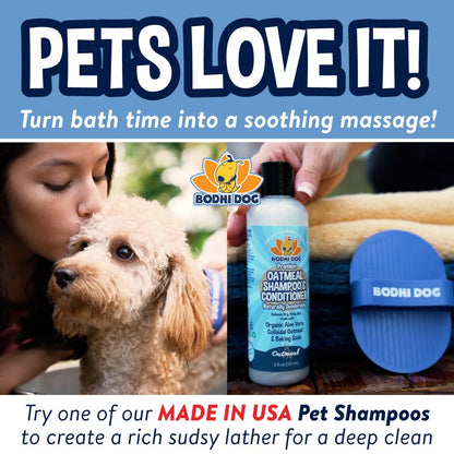 Bodhi Dog Bath Brush | De shedding Dog Brush | Hair Removing for Long Hair Dog Brush | Dog Brush for Short Haired Dogs | Dog Accessories Rubber Curry Brush | Dog Shampoo Brush