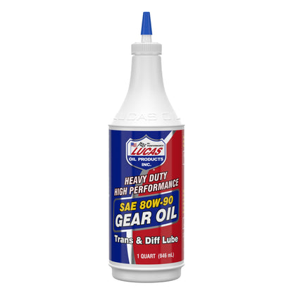 Lucas Oil 10043 SAE 80W-90 Heavy Duty Gear Oil - 1 Quart Lucas Oil