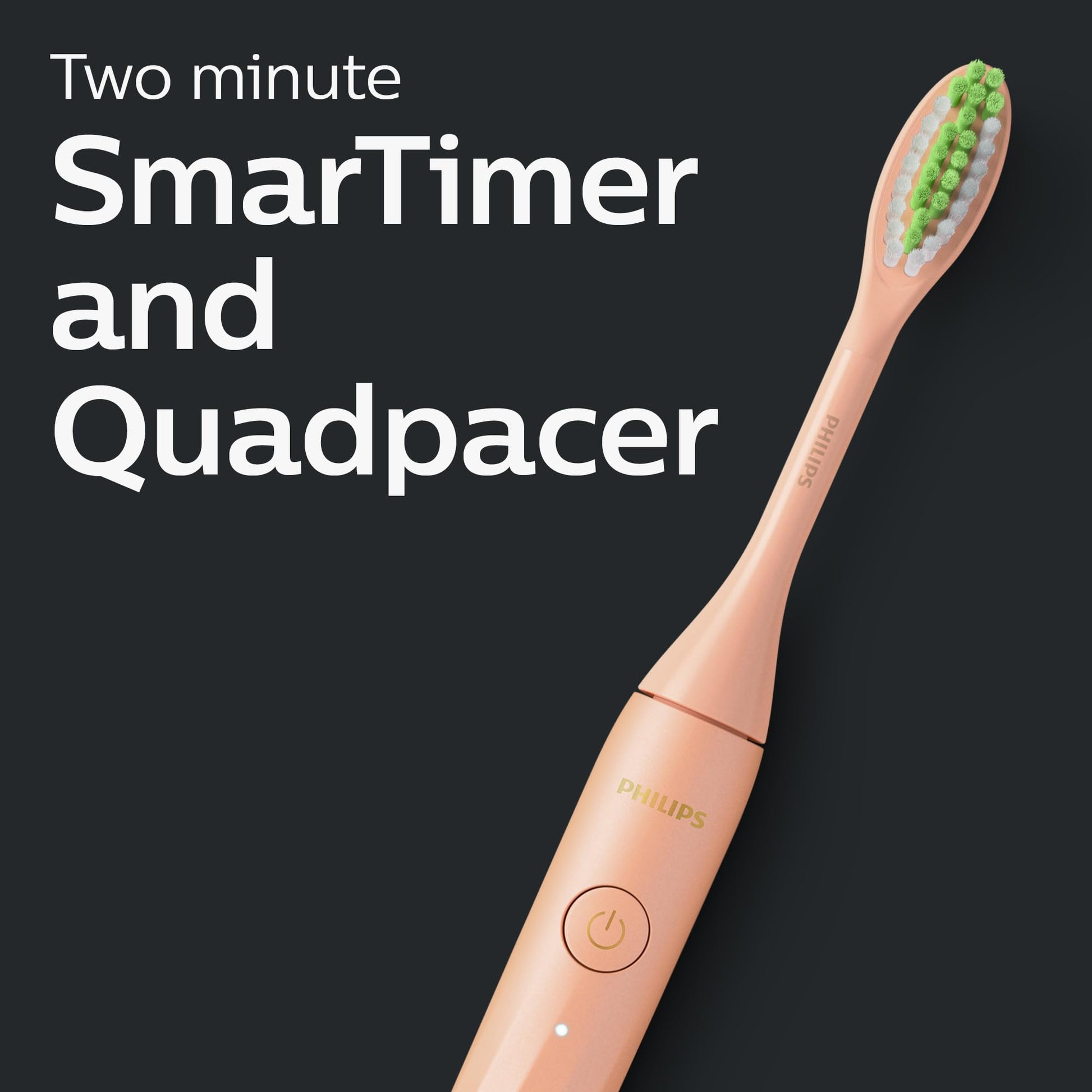 Philips One by Sonicare Rechargeable Toothbrush, 1 Brush Head, Champagne Philips Sonicare