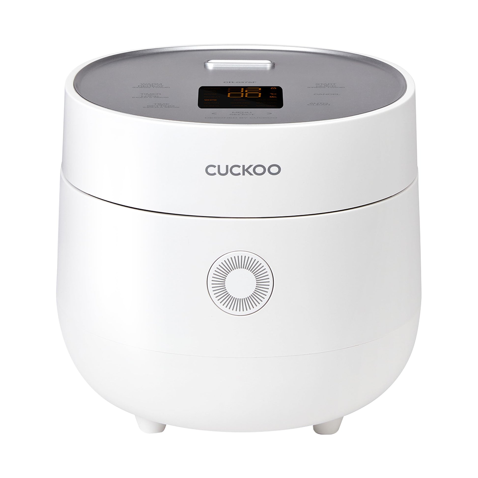 CUCKOO CR-0375FW | 3-Cup (Uncooked) Micom Rice Cooker | 10 Menu Options: Oatmeal, Brown Rice & More, Touch-Screen, Nonstick Inner Pot | White (CR-0375FW) CUCKOO