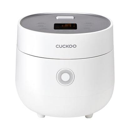 CUCKOO CR-0375FW | 3-Cup (Uncooked) Micom Rice Cooker | 10 Menu Options: Oatmeal, Brown Rice & More, Touch-Screen, Nonstick Inner Pot | White (CR-0375FW) CUCKOO