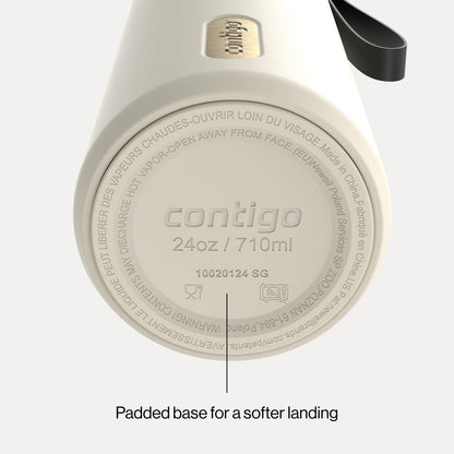 Contigo DualSip 24 oz Water Bottle w/Carry Strap & 2-Way Lid (Drink from Straw or Spout) | Vacuum-Insulated Stainless Steel for Cold Drinks | 100% Leakproof | BPA & Lead-Free | Dishwasher Safe 🍁 All In One Marketplace Canada