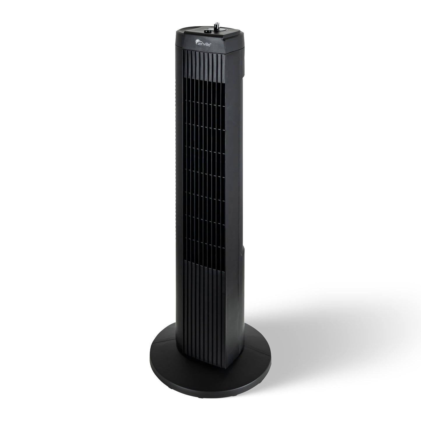 Senville 27" Standing Fan for Bedroom and Home with 60° Oscillation, 3 Speed, Compact Space-Saving Design, SENFZ10-19M - Available at All In One Marketplace Canada