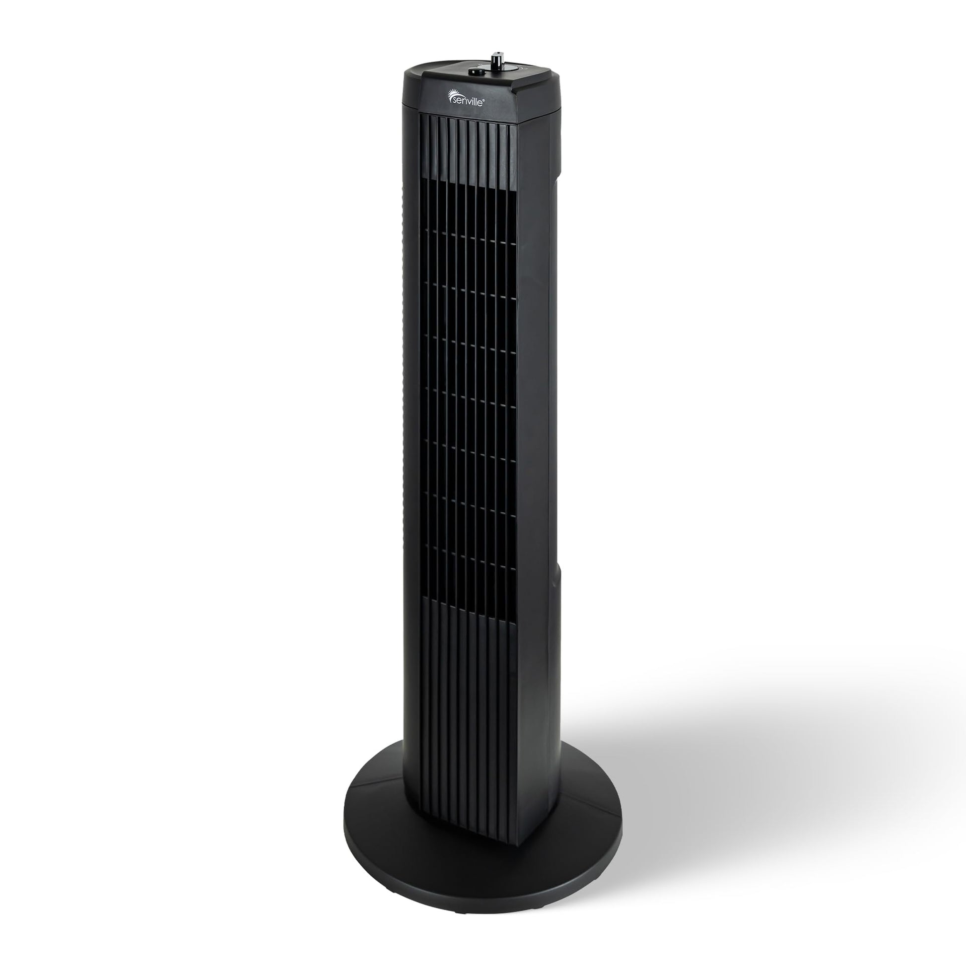Senville 27" Standing Fan for Bedroom and Home with 60° Oscillation, 3 Speed, Compact Space-Saving Design, SENFZ10-19M - Available at All In One Marketplace Canada