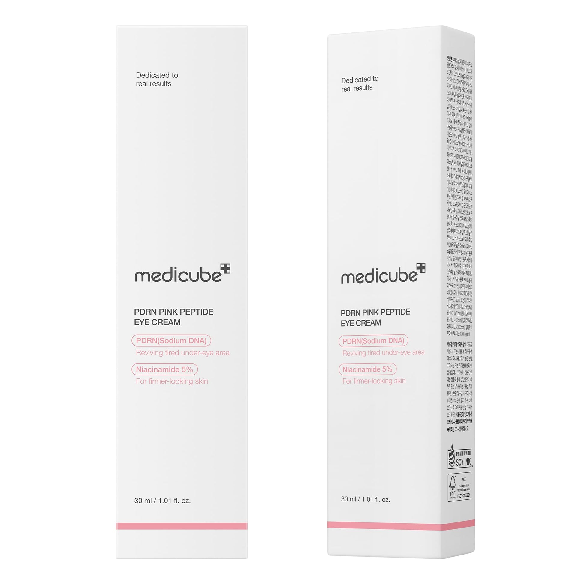 medicube Salmon DNA PDRN Pink Peptide Eye Serum with Niacinamide and 99% Purity Retinol for Fine Lines, Uneven Skin Tone, Korean Skin Care 1.01fl.oz - Available at All In One Marketplace Canada