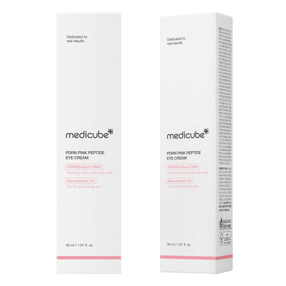 medicube Salmon DNA PDRN Pink Peptide Eye Serum with Niacinamide and 99% Purity Retinol for Fine Lines, Uneven Skin Tone, Korean Skin Care 1.01fl.oz - Available at All In One Marketplace Canada