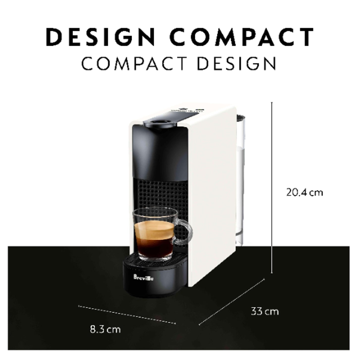 Nespresso Essenza Mini Single Serve Espresso Machine by Breville, White - Available at All In One Marketplace Canada