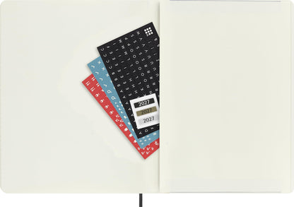 Moleskine Classic 18 Month 2026-2027 Weekly Planner, Soft Cover, XL (7.5" x 10"), Black, 208 pages