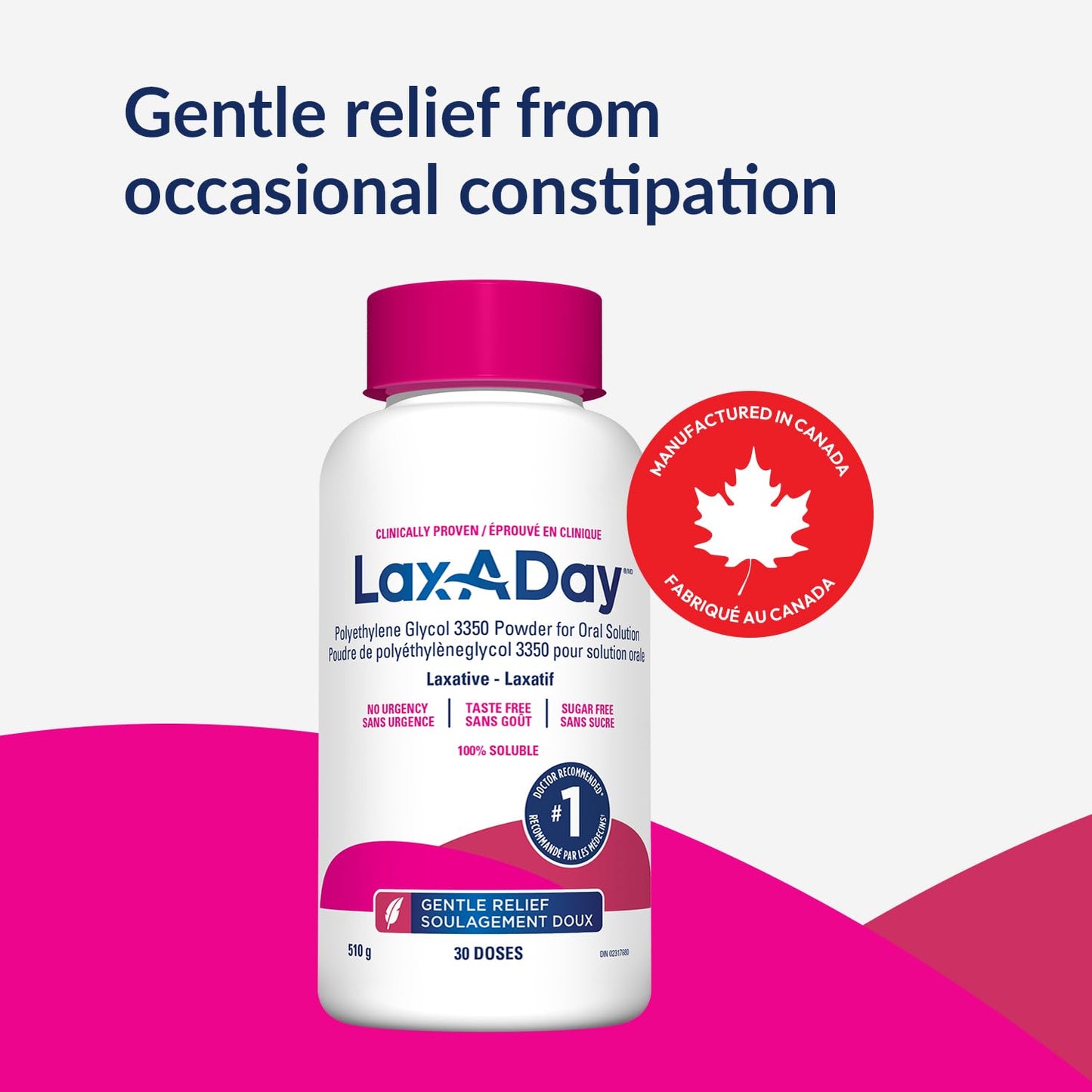 Lax-A-Day Powder Laxative for Occasional Constipation Relief, 30 Doses 🍁 All In One Marketplace Canada
