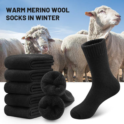SIMIYA 5 Pairs Merino Wool Socks Extra Thick for Winter Cold Weather 🍁 All In One Marketplace Canada