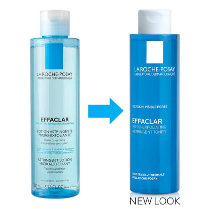 La Roche-Posay Face Toner Skincare, Effaclar Astringent For Oily Acne Prone Skin With Exfoliating Salicylic Acid And LHA, Reduces Look Of Pores, Dermatologist Recommended, 200Ml - Available at All In One Marketplace Canada