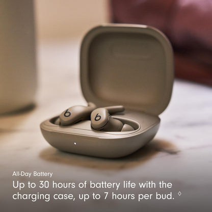 Beats - Powerbeats Fit - Wireless Noise-Cancelling Workout Earbuds with Ultimate Secure Fit, IPX4, Up to 30H of Battery Life & Charging case, Compatible with Apple & Android - Gravel Gray