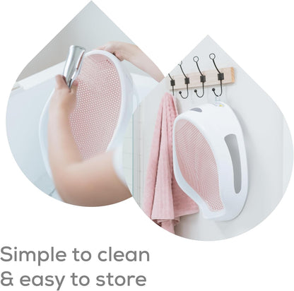 Angelcare Baby Bath Support, Pink, Birth to 6 Months, Made in Canada
