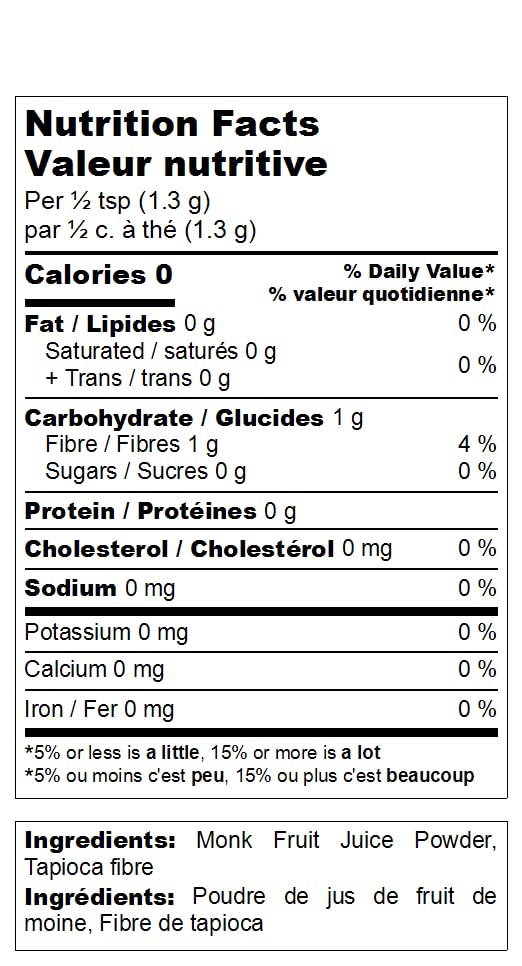 SweetMonkFruit Pure Monk Fruit Sweetener - No Erythritol, Zero Calorie, Keto-Friendly, 340g
