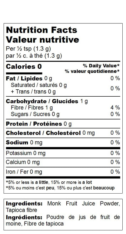 SweetMonkFruit Pure Monk Fruit Sweetener - No Erythritol, Zero Calorie, Keto-Friendly, 340g